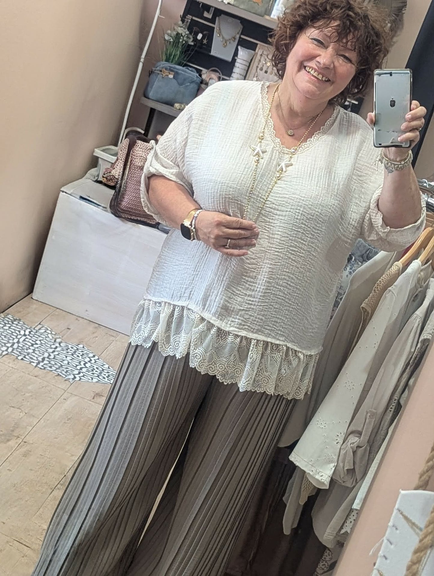 Pantalon Plissé