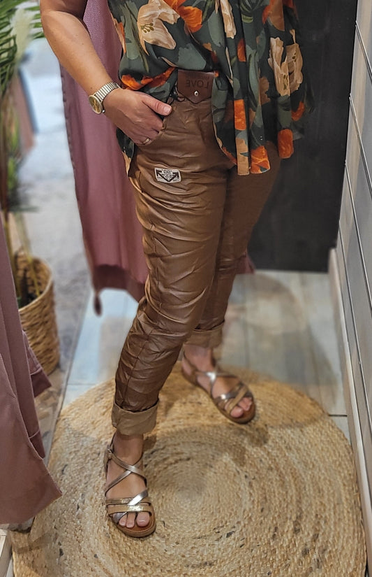 Pantalon huilé