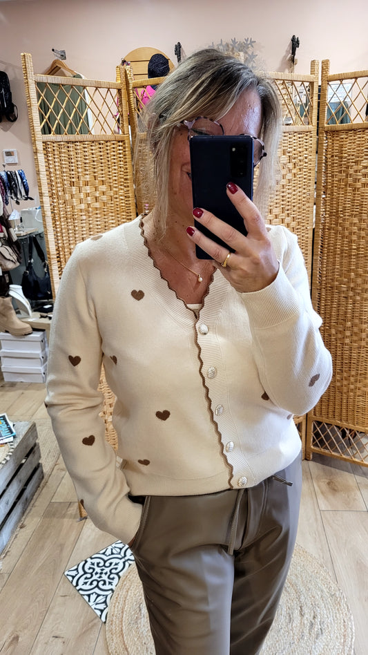 Gilet Coeurs